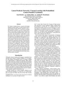 Latent Predicate Networks: Concept Learning with Probabilistic Context-Sensitive Grammars