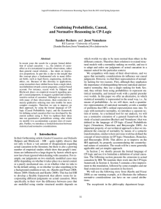 Combining Probabilistic, Causal, and Normative Reasoning in CP-Logic