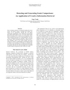 Detecting and Generating Ironic Comparisons: An Application of Creative Information Retrieval