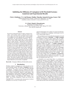 Inhibiting the Diffusion of Contagions in Bi-Threshold Systems: