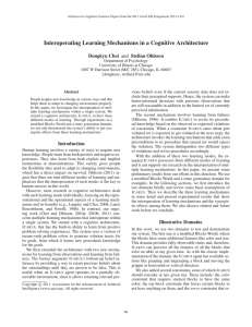 Interoperating Learning Mechanisms in a Cognitive Architecture
