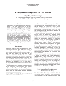 A Study of SourceForge Users and User Network Liguo Yu