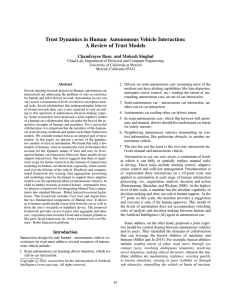 Trust Dynamics in Human Autonomous Vehicle Interaction: