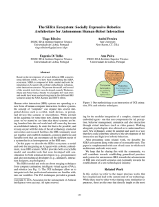 The SERA Ecosystem: Socially Expressive Robotics Architecture for Autonomous Human-Robot Interaction