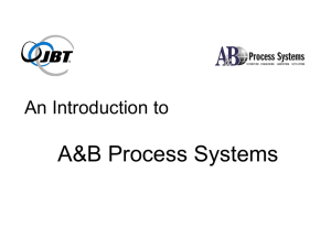 A&amp;B Process Systems An Introduction to