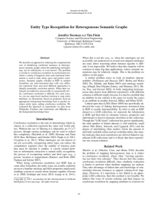 Entity Type Recognition for Heterogeneous Semantic Graphs