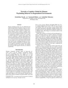 Towards a Cognitive Model for Human Wayﬁnding Behavior in Regionalized Environments