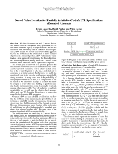 Nested Value Iteration for Partially Satisfiable Co-Safe LTL Specifications (Extended Abstract)