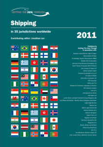 2011 Shipping in 35 jurisdictions worldwide Contributing editor: Jonathan Lux