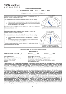 SCHEME INFORMATION DOCUMENT