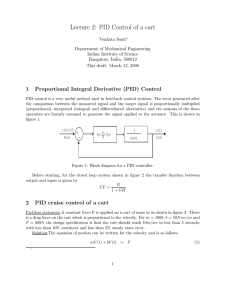 Lecture 2: PID Control of a cart