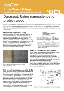 Duracoat: Using nanoscience to protect wood! ! Little Green Things