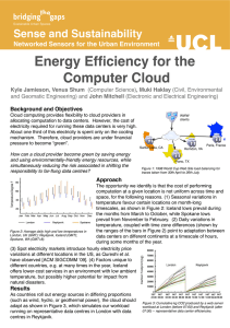 Energy Efficiency for the Computer Cloud! Sense and Sustainability&#34;