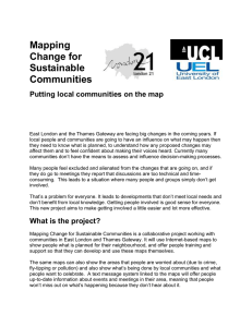 Mapping Change for Sustainable Communities