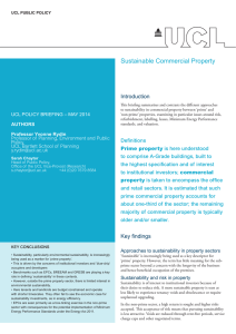 Sustainable Commercial Property Introduction