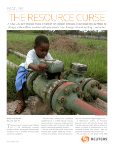 the resource curse feature