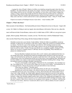 Roodman microfinance book. Chapter 1. DRAFT. Not for citation. 5/2/2011