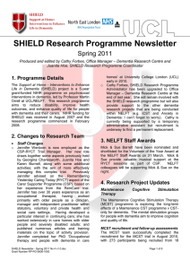 SHIELD Research Programme Newsletter Spring 2011