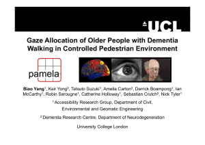 Gaze Allocation of Older People with Dementia