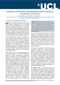 Biophysical, socioeconomic and geopolitical impacts assessments of large dams: an overview