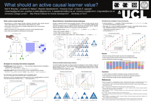 What should an active causal learner value?