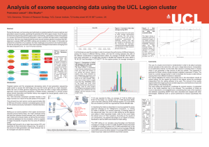 Analysis of exome sequencing data using the UCL Legion cluster