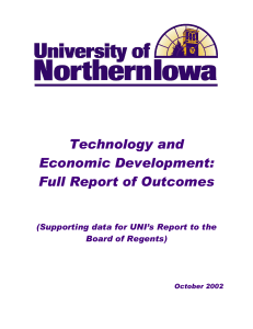 Technology and Economic Development: Full Report of Outcomes