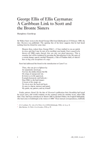 George Ellis of Ellis Caymanas: A Caribbean Link to Scott and