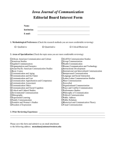 Iowa Journal of Communication Editorial Board Interest Form