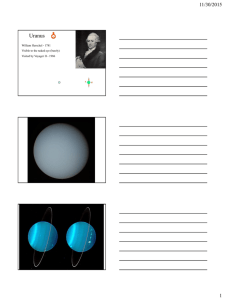 Uranus 11/30/2015 1 William Herschel - 1781