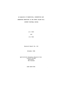 AN  ANALYSIS  OF  PRODUCTION,  CONSUMPTION ... BORROWING  BEHAVIOUR  IN  THE  NORTH ... COUNTRY  PASTORAL  SECTOR