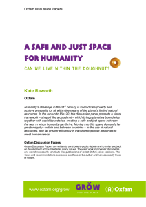 A safe and just space for humanity