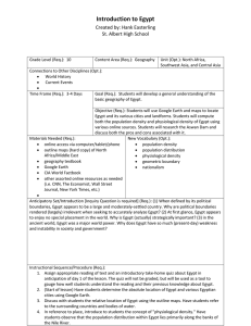 Introduction  to  Egypt     Created  by:  Hank  Easterling St.  Albert  High  School