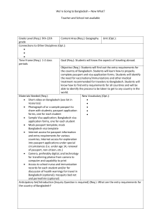 We’re Going to Bangladesh – Now What? Grade Level (Req.): 9th-12th