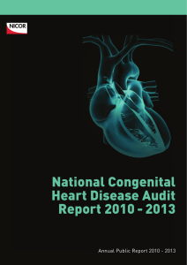 National Congenital Heart Disease Audit Report 2010 - 2013 Title
