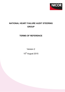 NATIONAL HEART FAILURE AUDIT STEERING GROUP  TERMS OF REFERENCE