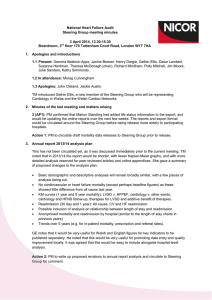 National Heart Failure Audit Steering Group meeting minutes 3 April 2014, 13.30-15.30