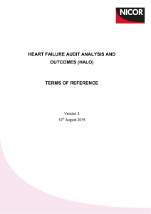 HEART FAILURE AUDIT ANALYSIS AND OUTCOMES (HALO)  TERMS OF REFERENCE