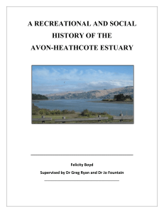 A RECREATIONAL AND SOCIAL HISTORY OF THE AVON-HEATHCOTE ESTUARY