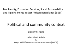 Biodiversity, Ecosystem Services, Social Sustainability