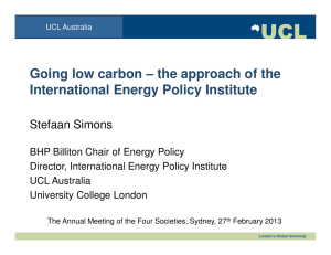 Going low carbon – the approach of the Stefaan Simons