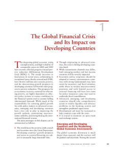 1 T The Global Financial Crisis and Its Impact on