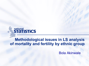 Methodological issues in LS analysis Bola Akinwale