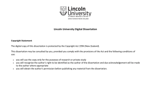   Lincoln University Digital Dissertation 