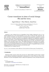 Career transitions in times of social change. His and her story