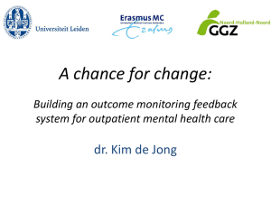 A chance for change: dr. Kim de Jong