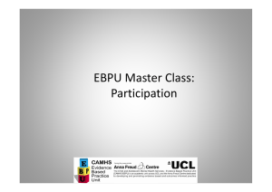 EBPU Master Class: Participation