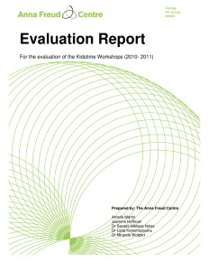 Evaluation Report Cover Textures For the evaluation of the Kidstime Workshops