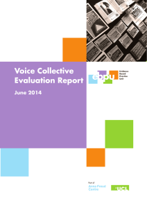 Voice Collective Evaluation Report June 2014