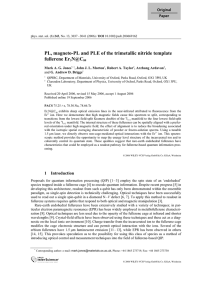 PL, magneto-PL and PLE of the trimetallic nitride template fullerene N@C